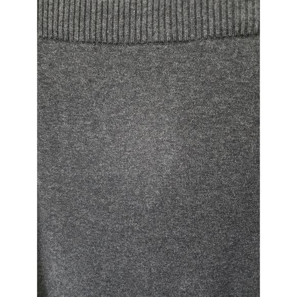 J.Jill Pull On Stretch Gray Knit Midi Sweater Skirt Silk Blend Size M - Picture 4 of 5